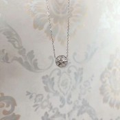 Dior Rose De Vents 925 Silver Eight-pointed Star Pendant Ladies Double-Sided Diamonds Medallion Necklace/Bracelet JRDV94002_0000/JRDV95031_0000