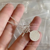 2021 Classic Hermes Amulettes H Confettis Pendant in Sterling Silver
