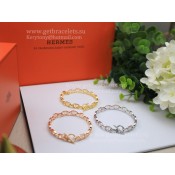 Hermes Chaine DAncre Bracelet Small in Silver/Yellow Gold/Rose Gold Design Classy