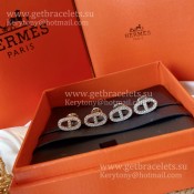 Wholesale Hermes Chaine DAncre Earrings With Pave Diamonds Rose Gold/White Gold