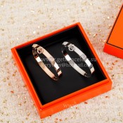 Hermes Classics Collier De Chien Bracelet White Gold/Pink Gold Elegant Good Reviews