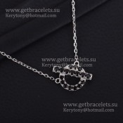 Disruptive Design Hermes Finesse Necklace with Black Spinel Gemstones White Gold