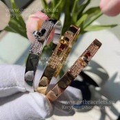 Hermes Kelly Bracelet With Diamonds Silver/Yellow Gold/Rose Gold Fine Jewellery England Sale