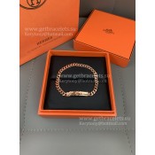 Hermes Kelly Chaine Bracelet Rose Gold With Diamonds Nice Review
