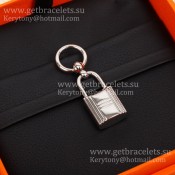 Hermes Lock Scarf Ring/Buckle in White Gold how to use