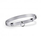 Hermes Collier de Chien Bracelet White Gold