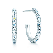 Hot Tiffany Metro Crystals Hoop Earrings Girl Fine Jewelry USA Online Shopping GRP02414