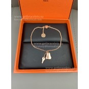 Hermes Kelly Clochette Bracelet Rose Gold 17cm Fashion Jewellery