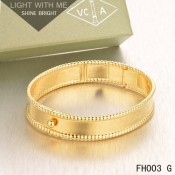 Cheap Van Cleef And Arpels Perlee Signature In Yellow Gold Bracelet-Medium Model