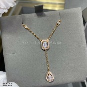 Messika My Twin Tie For Her Diamond Necklace White Gold/Rose Gold