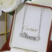 Panthere De Cartier Necklace N7424218 White Gold/Rose Gold/Yellow GOld