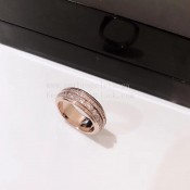 Piaget Possession Ring Rose Gold With Pave Diamonds
