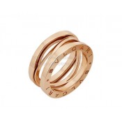 B.zero1 Design Legend Geometric Design 3-Band Ring in Rose Gold