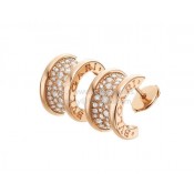 B.zero1 Rose Gold and Pave Diamond Earrings