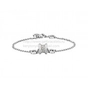 B.zero1 Soft Bracelet in White Gold with Pave Diamonds