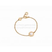 Baby Bracelet in Yellow Gold with Mother of Pearls