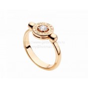 Flip Pink Gold Ring with Diamond