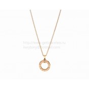 Cheap necklace Pink Gold with Diamond and Chain