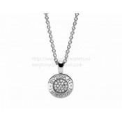 Cheap Pendant with White Gold Chain with Pave Diamonds