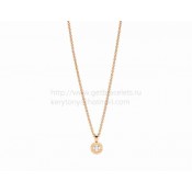 Pink Gold Diamond Necklace