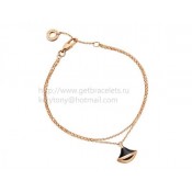 DIVAS Dream Bracelet Rose Gold with Onyx