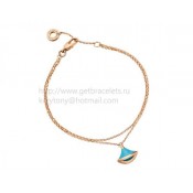 DIVAS Dream Bracelet Rose Gold with Tourquoise