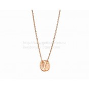 Parentesi Pink Gold Round Pendant