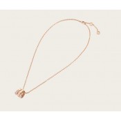 Serpenti Viper Pendant Necklace in 18K Rose Gold set with Demi-pave Diamonds