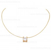 Replica C DE Cartier Necklace Yellow Gold with Diamons N7405700