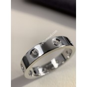 Top Sale Cartier Love Ring 18K White Gold Ring With 8 Diamonds B4050600 Online