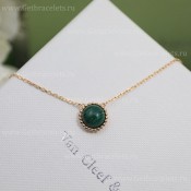 Replica Van Cleef Arpels Perlee Couleurs Pendant Yellow Gold Malachite