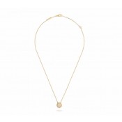 Replica Van Cleef Arpels Perlee Diamonds Pendant Yellow Gold