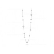 1:1 Van Cleef Arpels Perlee Magic Alhambra Long Necklace 16 Motifs With Diamonds