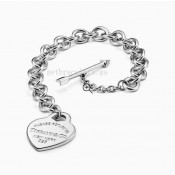 Return to Tiffany Lovestruck Heart Tag Bracelet in Silver Medium