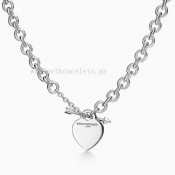 Return to Tiffany Lovestruck Heart Tag Necklace in Silver Medium