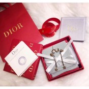 Spring/Fall Dior Brass Star Tassel CD Motif Womens White Pearl Long Drop Earrings Online Replica