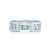 New Tiffany Atlas Band With Three Crystals Individual Style For Gift Dubai Price GRP07933