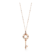 Tiffany Atlas Pierced Key Inlaid Crystals Pendant Necklace Hot Selling Jewellery Online GRP09023