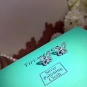 Tiffany Dupe Butterfly Ear-stud With Crystals Sweet Pretty Jewelry For Ladies Online