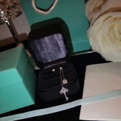 Tiffany Keys Enchant Tassel Asymmetrical Drop Earrings Couple Style Jewelry USA