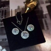 Tiffany Soleste Earrings Round Diamonds Wholesale Valentines Day Gift 28646453