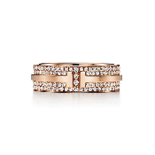 Tiffany T Two Diamonds Ring In Sterling Silver High-quality GRP09011/GRP09012/GRP09010