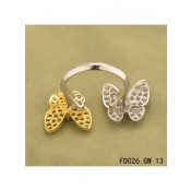 Van Cleef Arpels Two Butterfly Between The Finger Ring Yellow Gold Tsavorite Garnets
