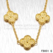 Van Cleef & Arpels Vintage Alhambra Bracelet 5 Motifs Yellow Gold