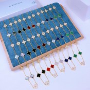 Van Cleef & Arpels Vintage Alhambra long necklace 20 Motifs Mother-of-pearl with Diamond More Color