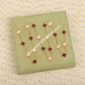 Best Selling Van Cleef Arpels Vintage Alhambra Long Necklace 20 Motifs Rose Gold Carnelian Sale Malaysia
