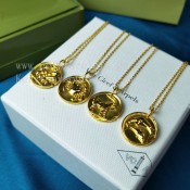 Van Cleef Arpels Zodiaque Medal Yellow Gold Brass