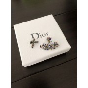 2018 Top Sale Dior JAdior Ladies Colorful Swarovski Crystals Asymmetric Bee-Logo Design Brass Earrings E0640ADRCY_D942