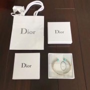 2018 Unique Style Dior J??ADIOR Unisex Retro Silver Logo Pattern Turquoise Green Open Adjustable Premium replica Bracelet