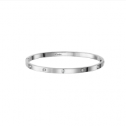 Copy Cartier Love Bracelet SM with 10 Diamonds White Gold B6048017